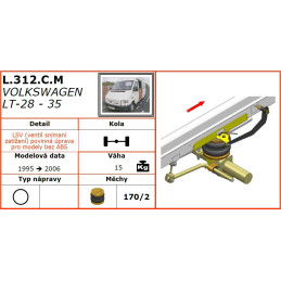 Volkswagen LT 28-35 (1995-2006) přídavné vzduchové měchy Dunlop