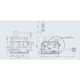 Naviják AL-KO 901 PLUS A s brzdou, odním. klika (900kg), bez lana