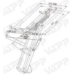 Opěrná noha ADS 460V