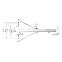 Opěrná noha ADS 460V