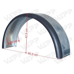 Blatník plechový kombi 13''/190 mm s gumovým lemem, (2.jakost)