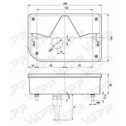 Svítilna Jokon 830 sdružená, L-BL/BR/KO/ML, baj5