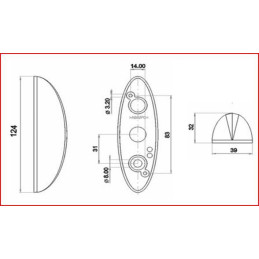 Svítilna doplňková obrysová Jokon SPL 2010 (bílé tělo)
