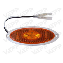 Svítilna boční obrysová LED Jokon SMLR 2010, 12V, s odrazkou (bílé tělo)