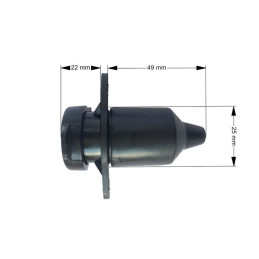 Zásuvka 3 pólová pro traktory a zem. stroje (25A)