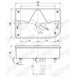 Svítilna Jokon 830 sdružená, P-BL/BR/KO/CO, baj5