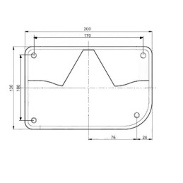 Sklo svítilny Jokon/VAPP 830, P-BL/BR/KO/CO