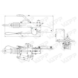 Nájezdová brzda KNOTT KFG35-D (GF) s DIN okem 40 mm