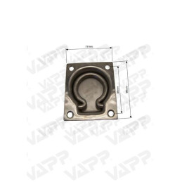 Kotevní miska nerezová 90x76 mm (zápustná 370 daN)