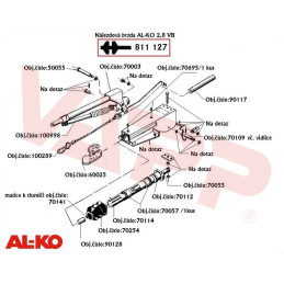 Tažná spojka AL-KO Profi AK 351, 3500 kg, 60 mm, H16 + SoftDock