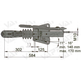 Nájezdová brzda AL-KO 90S/3 HM (horní montáž)