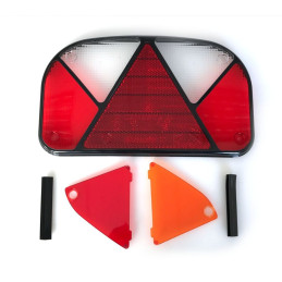 Sklo svítilny Aspöck Multipoint II, L/P-BL/BR/KO/CO/ML