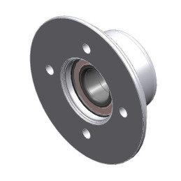 Náboj nebržděný KNOTT 100x4 (s osazením) vč. ložiska