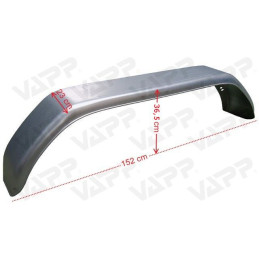 Blatník tandemový plechový lomený š230/v380/d1510 mm