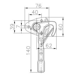 Winterhoff WV 10-R závěr bočnic (karhák) pravý