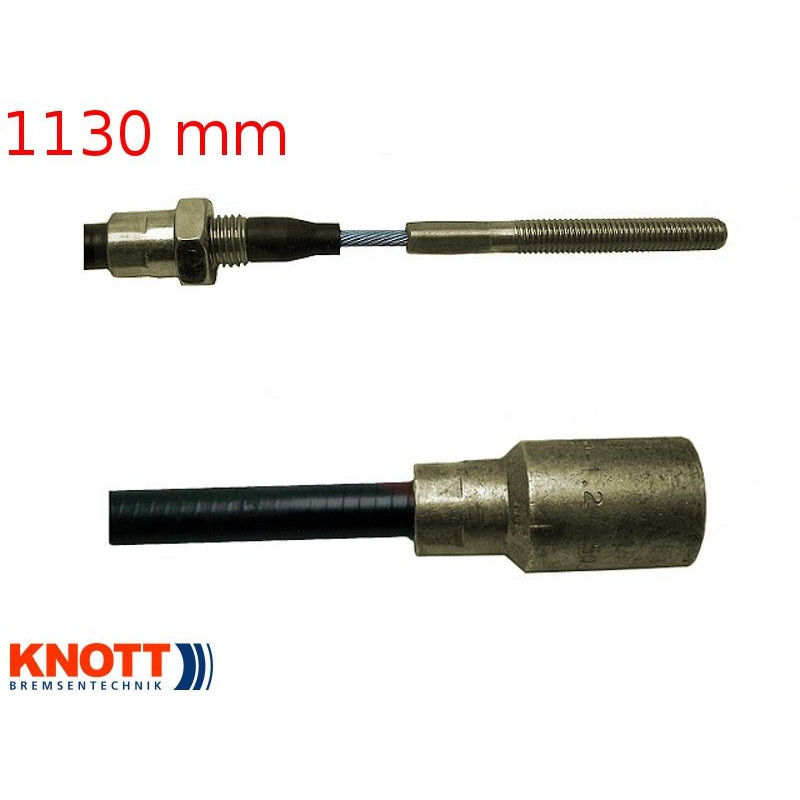 Lanovod brzdový KNOTT 1130/1340 mm, závit M8