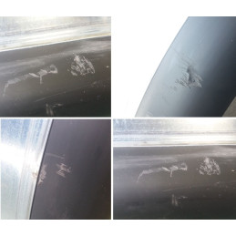 Blatník plechový kombi 14''/220 mm s gumovým lemem, (2.jakost)