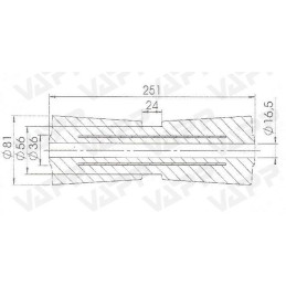 Rolna PROFI kýlová STOLTZ pr. 81x251 mm/pr. 16,5 mm, RP-10