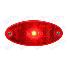 Svítilna zadní obrysová LED WAS W64, 12-24V, eliptická