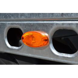 Svítilna boční obrysová LED WAS W64, 12-24V, eliptická