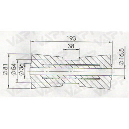 Rolna PROFI kýlová STOLTZ pr. 81x193 mm/pr. 16,5 mm, RP-8
