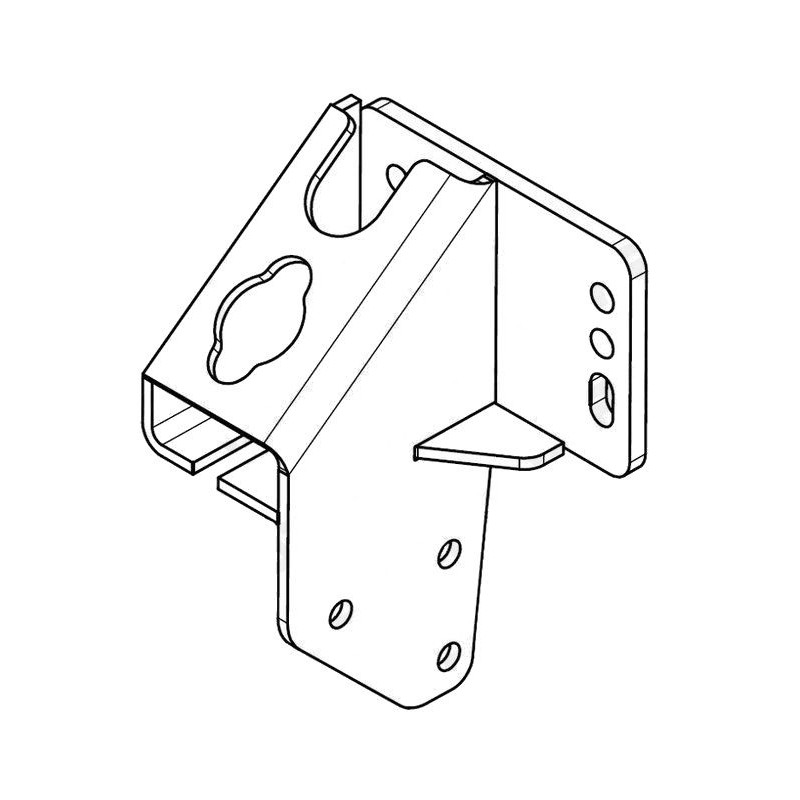 Konzola pro držák opěrného kolečka na brzdu KNOTT KF 27-30