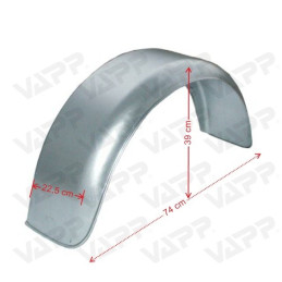 Blatník plechový oblý 14''/220 mm, pozink (2. jakost)
