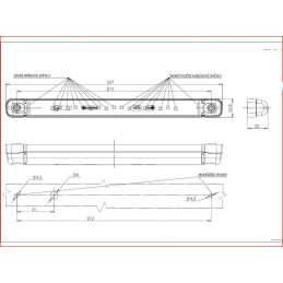 Svítilna WAS W73/410 sdružená LED 12-24V, L/P-BL/BR/KO