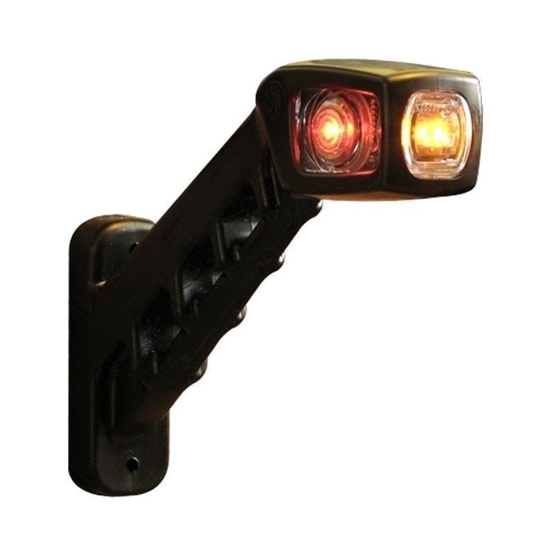 Svítilna doplňková obrysová LED WAS W48/238P, 12-24V, pravá, 187 mm