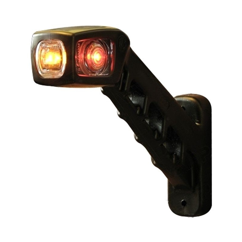 Svítilna doplňková obrysová LED WAS W48/238L, 12-24V, levá, 187 mm