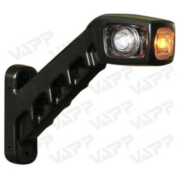 Svítilna doplňková obrysová LED WAS W48/238L, 12-24V, levá, 187 mm