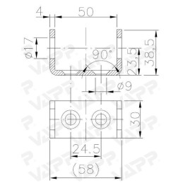 Držák čepu samostatný BSCHG/10/B