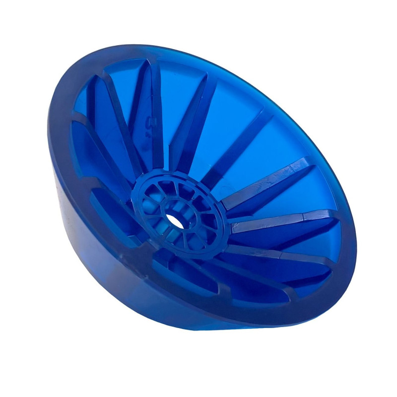 Koncovka rolny kuželová 4'' modrá PVC, pr. 130 mm, d 14 mm, l 40 mm