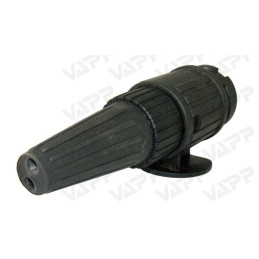 Zástrčka - vidlice 13 pól 12V s gumovým vývodem pro 2 kabely