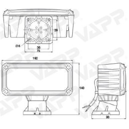 Svítilna Fristom FT-370 sdružená LED 12V, L-BL/BR/KO/ML/CO, integrovaný kontrolbox, baj6