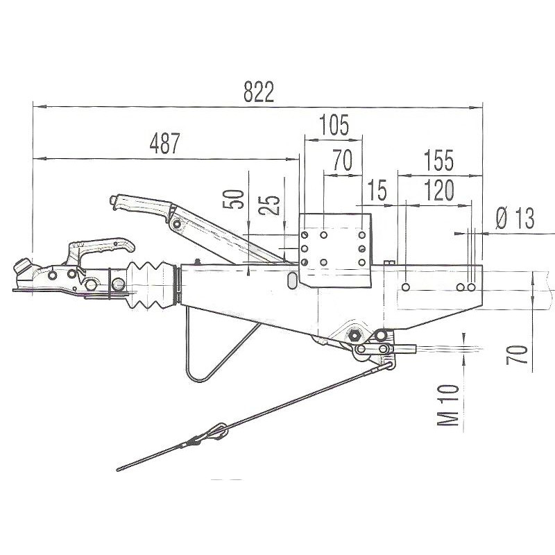 Nájezdová brzda AL-KO 161S VKT 70