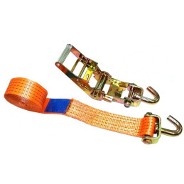 Upínací souprava 50 mm/2,7 m/5 t, jednoduché otočné háky, krátká ráčna