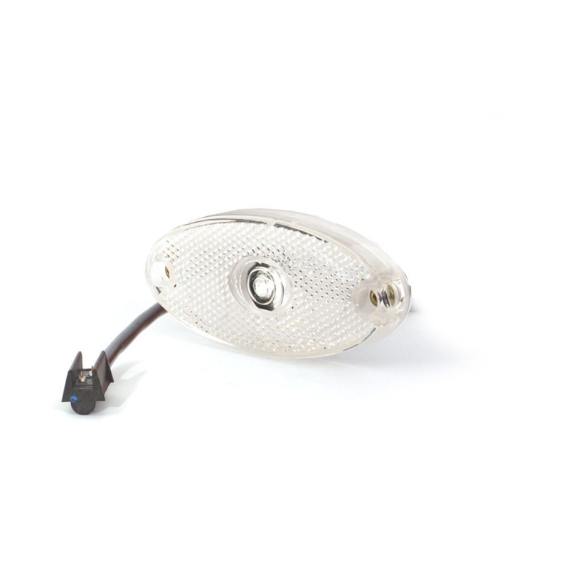 Svítilna přední obrysová LED WAS W64, 12-24V, s odrazkou, QS150