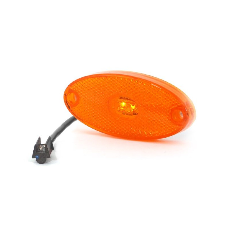 Svítilna boční obrysová LED WAS W64, 12-24V, s odrazkou, QS150