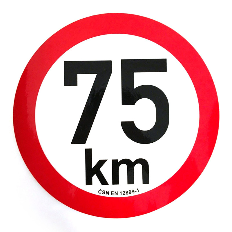 Omezení rychlosti 75 km retroreflexní pr. 200 mm
