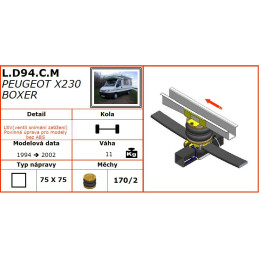 Peugeot Boxer X230 (1994-2002) - vzduchové pérování Dunlop
