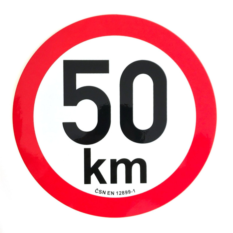Omezení rychlosti 50 km retroreflexní pr. 200 mm