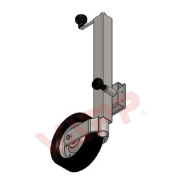 Kolečko opěrné s otočným držákem WW ST 60-PVDL-560-255 VB (ocelový disk) 500 kg