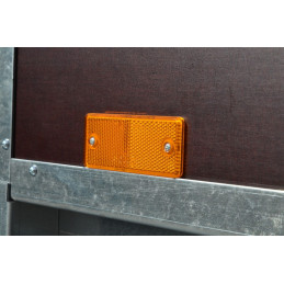 Odrazka oranžová 90x40 mm s otvory (VAPP ECO, UNI, PROFI)