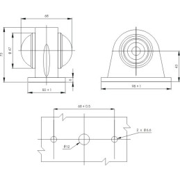 Svítilna doplňková obrysová GMAK G06/2