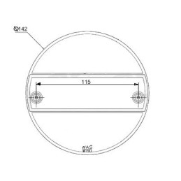 Sklo svítilny LED WAS W19d, L/P-BL/BR/KO