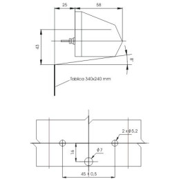 Osvětlení SPZ (registrační značky) G09/1, černé