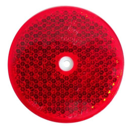 Odrazka červená pr. 75 mm s otvorem