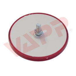 Odrazka červená pr. 63 mm se šroubkem
