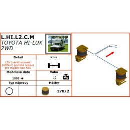 Toyota Hilux (1998-2015) 2x2 vzduchové pérování Dunlop